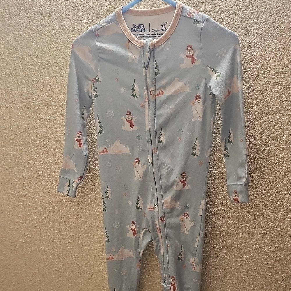 Copper Pearl Frosty Snowman Footie